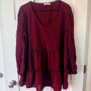 Blouse Burgundy XL